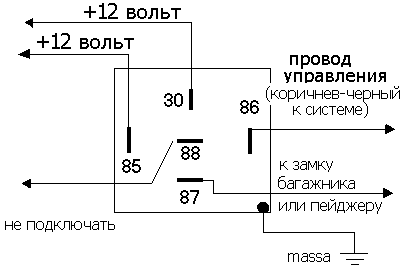 Реле 738.3747 схема подключения