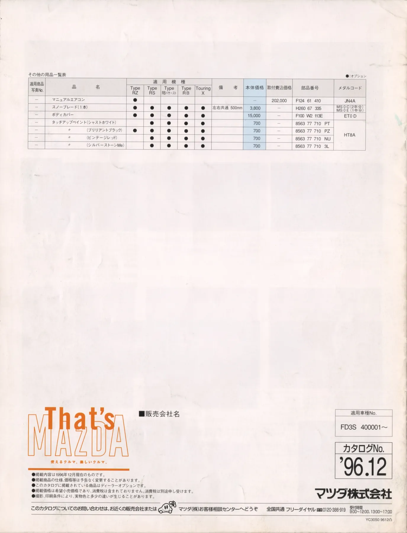 Catalogue page